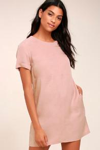 Rokoko Fine Finesse Mauve Pink Shift Dress