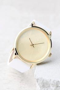 Lulus Any Second White Watch