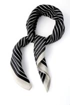 Melrose Avenue Black And White Striped Scarf | Lulus