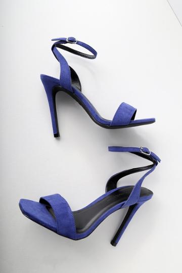 Diva Lounge Meeko Royal Blue Suede Ankle Strap Heels | Lulus
