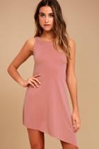 Lulus | Deep In Thought Mauve Shift Dress | Size X-large | Pink