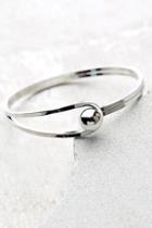 Lulus Feel The Connection Silver Bracelet