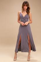 Watch The Sunset Dusty Purple Maxi Dress | Lulus