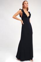 Perfect Opportunity Navy Blue Maxi Dress | Lulus