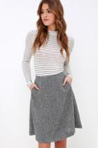 Beulah Mid-week Motivation Grey Skirt