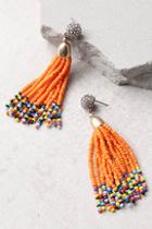 Lulus Margarita Miss Orange Beaded Earrings