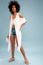 Doheny Ivory Cold-shoulder Cover-up | Lulus