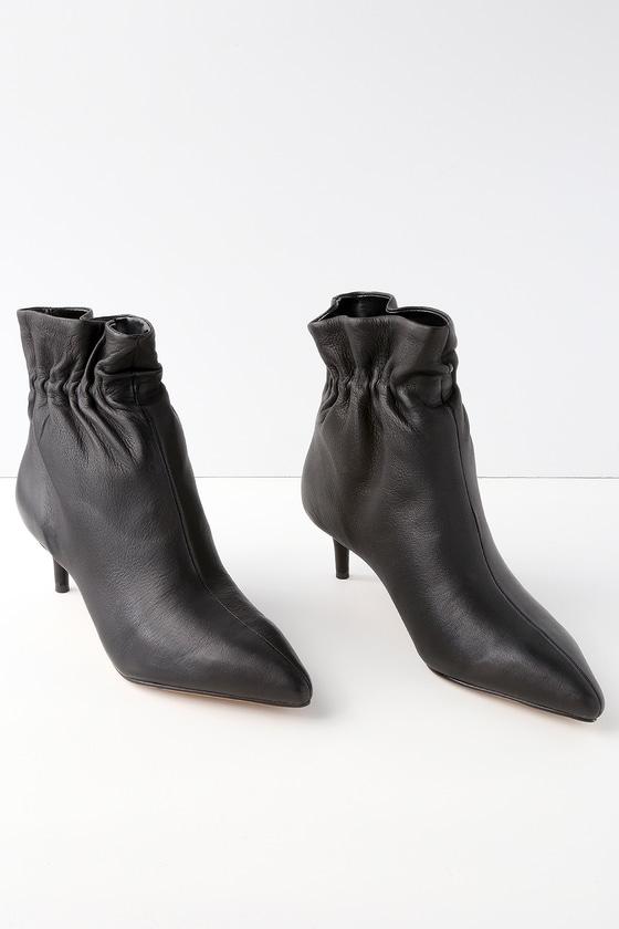 Dolce Vita Rain Black Leather Ankle Booties | Lulus