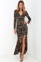 Somedays Lovin' Wagon Black Leopard Print Maxi Dress