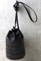 Chateau Gatsby Black Fringe Mini Bucket Bag