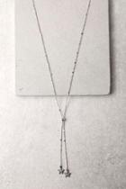 Lulus Brilliance And Beyond Silver Lariat Necklace