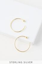 Around And Around Gold Threader Hoop Earrings | Lulus