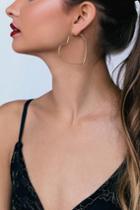 Heart Song Gold Hoop Earrings | Lulus