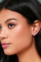 Lulus | Heavenly Lights Gold And Iridescent Earrings