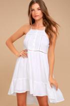 O'neill | Cascade White Dress | Size Large | 100% Cotton | Lulus
