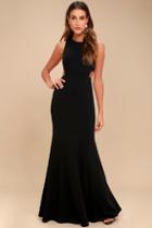 Lulus Loving Embrace Black Cutout Maxi Dress