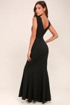 Lulus See You Swoon Black Maxi Dress