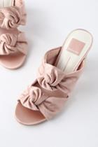 Dolce Vita Jene Light Blush Satin Mules | Lulus