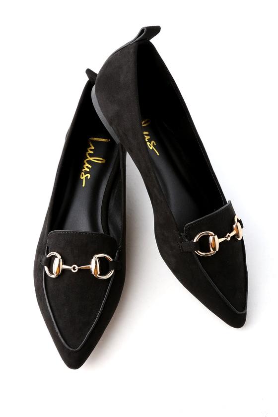 Charlotte Black Suede Loafers | Lulus