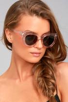 Perverse Repost Brown And Pink Cat-eye Sunglasses