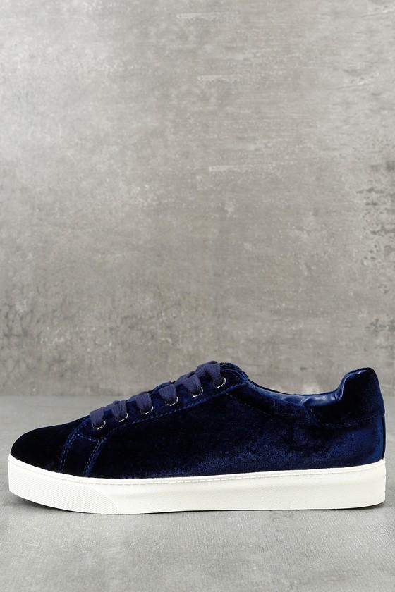 Circus By Sam Edelman Circus By Sam Edelman Caprice Navy Velvet Sneakers | Size 10 | Blue | Rubber Sole | Lulus