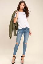 Special A Jeans Unstoppable Style Light Wash Distressed Skinny Jeans | Lulus
