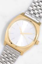 Nixon Time Teller Gold And Silver Watch