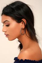 Lulus | Panorama Silver Hoop Earrings