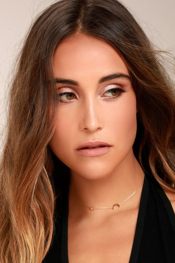 Lulus | Moonscapes Gold Choker Necklace
