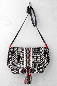 Billabong Galivanting Spirit Black Embroidered Purse