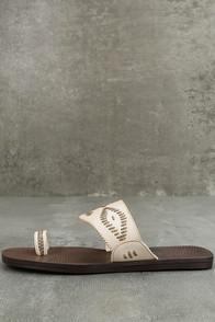 Blowfish Domaine Off-white Flat Sandals