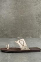Blowfish Domaine Off-white Flat Sandals
