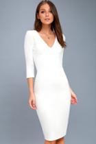 Lulus | Style And Slay White Bodycon Midi Dress