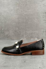 Kensie Gareth Black Pearl Loafers