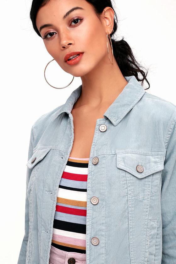 Hayes Light Blue Corduroy Jacket | Lulus