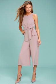 Re:named On Track Mauve Midi Jumpsuit