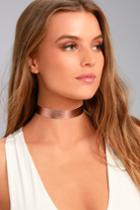 Frasier Sterling | Born To Be Wild Rose Gold Choker Necklace | Pink | Lulus