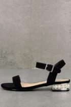 Steve Madden | Cashmere Black Suede Leather Sandal Heels | Size 7.5 | Lulus