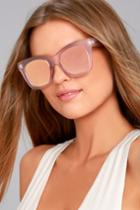 Quay | After Hours Pink Mirrored Sunglasses | Lulus