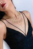 Long Lost Love Gold Rhinestone Layered Necklace | Lulus