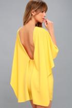 Lulus | Best Is Yet To Come Yellow Backless Dress