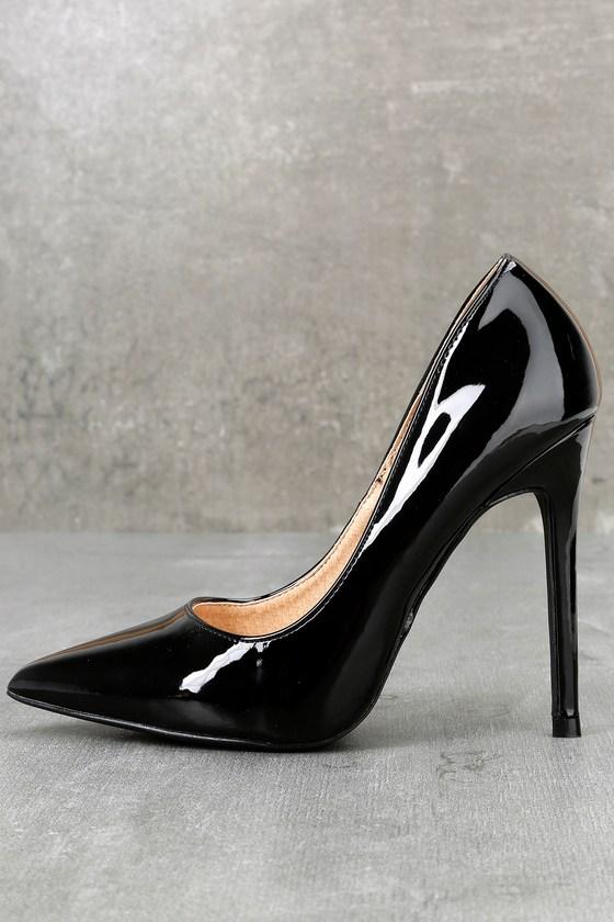 Liliana Jessika Black Patent Pumps | Lulus