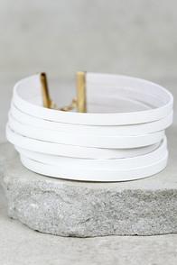 Lulus Slay Hey White Choker Necklace