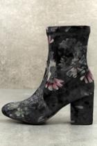 Report | Murray Black Multi Velvet Mid-calf High Heel Boots | Size 7.5 | Lulus