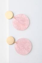 Round And Round Gold And Pink Earrings | Lulus