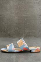 Circus By Sam Edelman Circus By Sam Edelman Delaney Peach Multi Slide Sandal Heels | Size 10 | Pink | Lulus