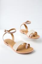 Coconuts Sundown Pink Leather Flat Sandal Heels | Lulus