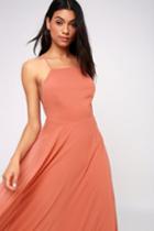Mythical Kind Of Love Rusty Rose Maxi Dress | Lulus