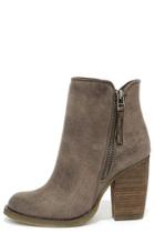Sbicca Sbicca Percussion Taupe High Heel Booties