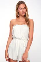 Days Delight White Eyelet Swim Romper Cover-up | Lulus